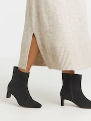 Anthology By JD Williams Premium Pointed Toe Kitten Heel Boots - Slika 1 iz 4