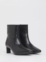 Anthology By JD Williams Black Wide Fit Premium Pointed Toe Kitten Heel Boots - Image 3 of 4