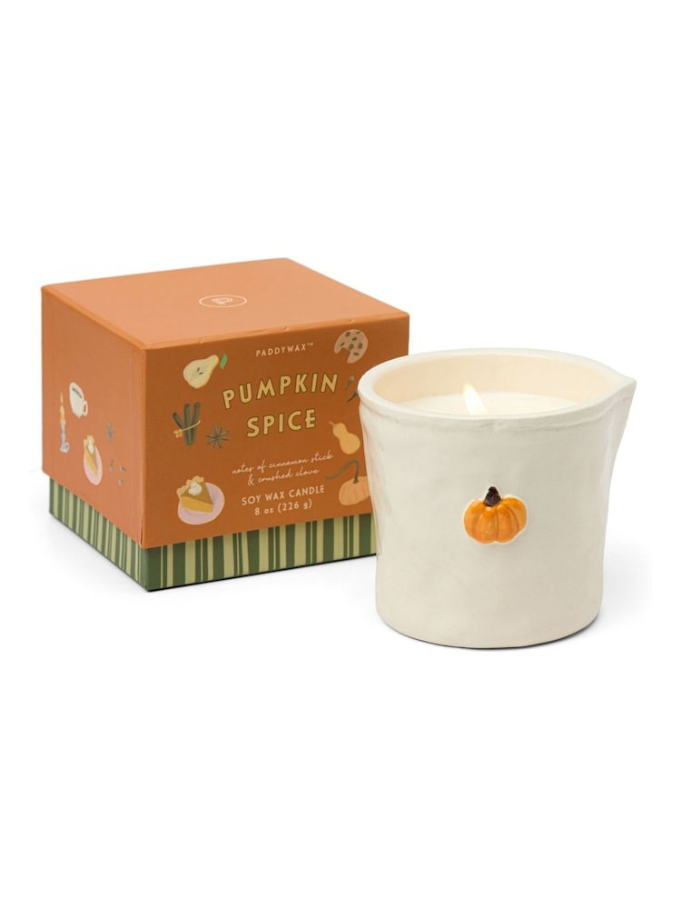 Paddywax Bistro 8oz226g Pumpkin Embossed Ceramic Candle - Image 3 of 3 Paddywax Bistro 8oz226g Pumpkin Embossed Ceramic Candle - Image 3 of 3