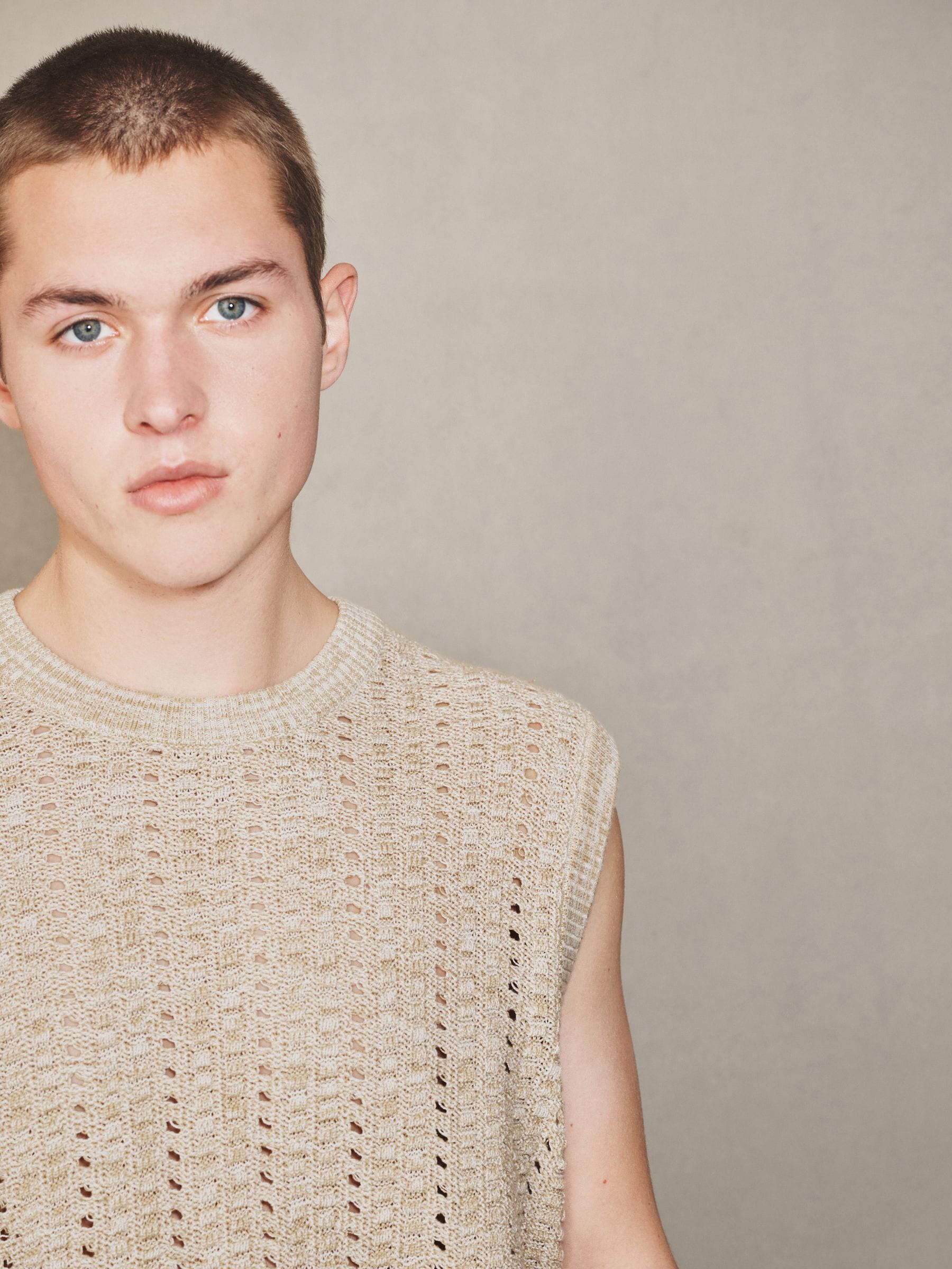 Buy Ecru EDIT Texture Knitted Crew Neck Tank from Next USA