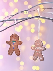 Personalised Gingerbread Christmas Decoration by Oakdene - Image 2 of 3
