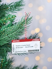Personalised Football Ticket Christmas Decoration by Oakdene - Image 2 of 2