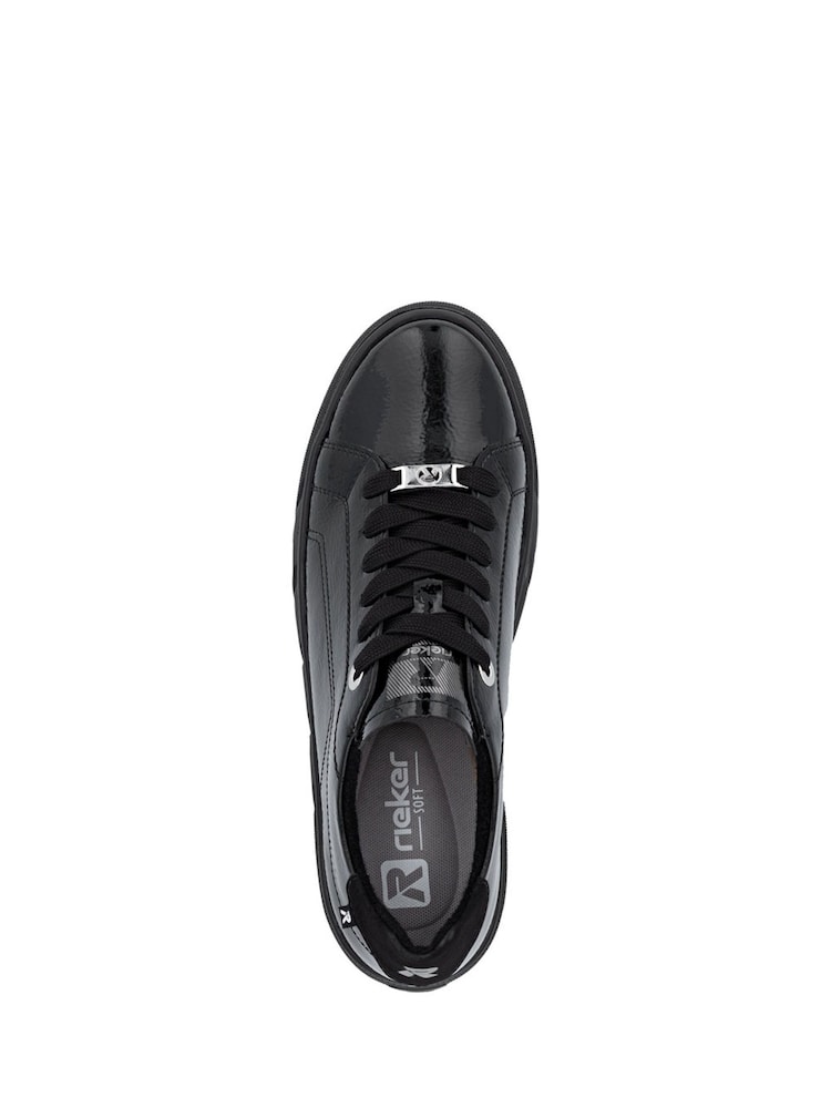 Rieker Lace-up Black Shoes - Image 5 of 5 Rieker Lace-up Black Shoes - Image 5 of 5