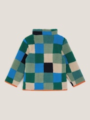 Monsoon Green Colourblock Check Bomber Jacket - Image 2 of 3