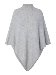 PIECES Grey Knitted Poncho - Image 1 of 2