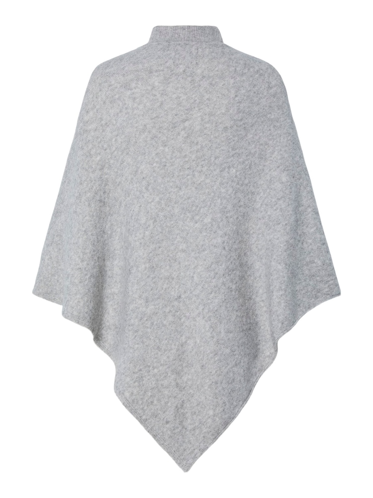 PIECES Grey Knitted Poncho - Image 2 of 2