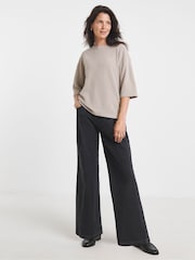 JD Williams Brushed Soft Touch Half Sleeve Jumper - Imagen 3 de 4