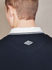 כחול כהה - חולצת פולו עם צווארון בצבע מנוגד, סדרת EDIT - תמונה 5 מתוך 8