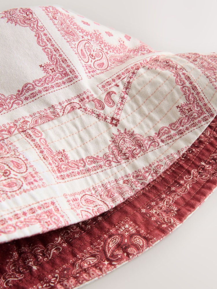Bandana Print Reversible Bucket Hat - Image 6 of 6