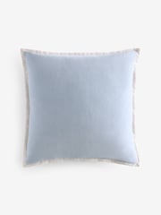 Light Blue 50 x 50cm Loxley Chenille Cushion - Image 4 of 5