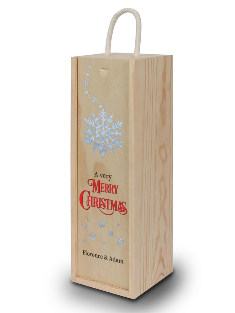 Loveabode Personalised Christmas Wine Gift Box - Image 1 of 4