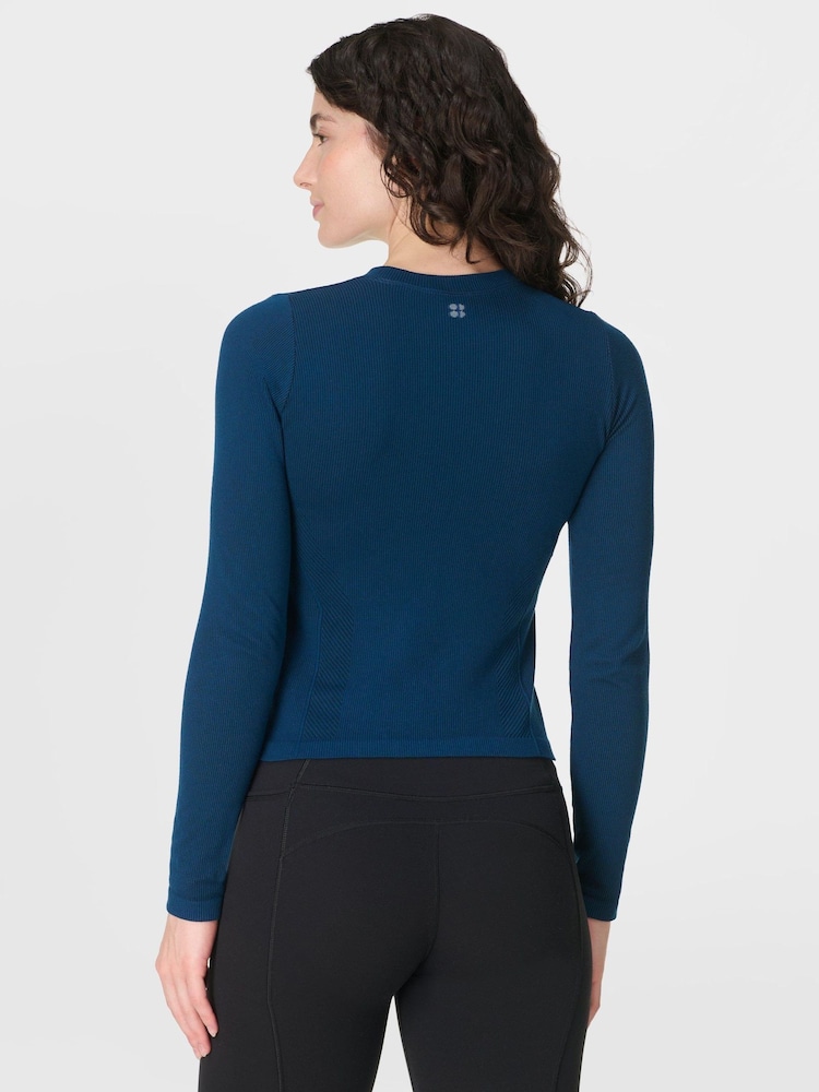 Sweaty Betty Black Mindful Flex Long Sleeve Top - Image 2 of 7 Sweaty Betty Black Mindful Flex Long Sleeve Top - Image 2 of 7