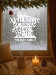 Personalised Christmas Gingerbread Window Sticker by Loveabode - Image 3 of 4