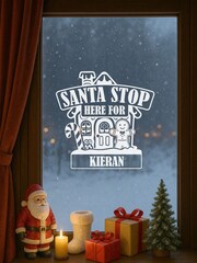 Personalised Christmas Gingerbread Window Sticker by Loveabode - Image 4 of 4