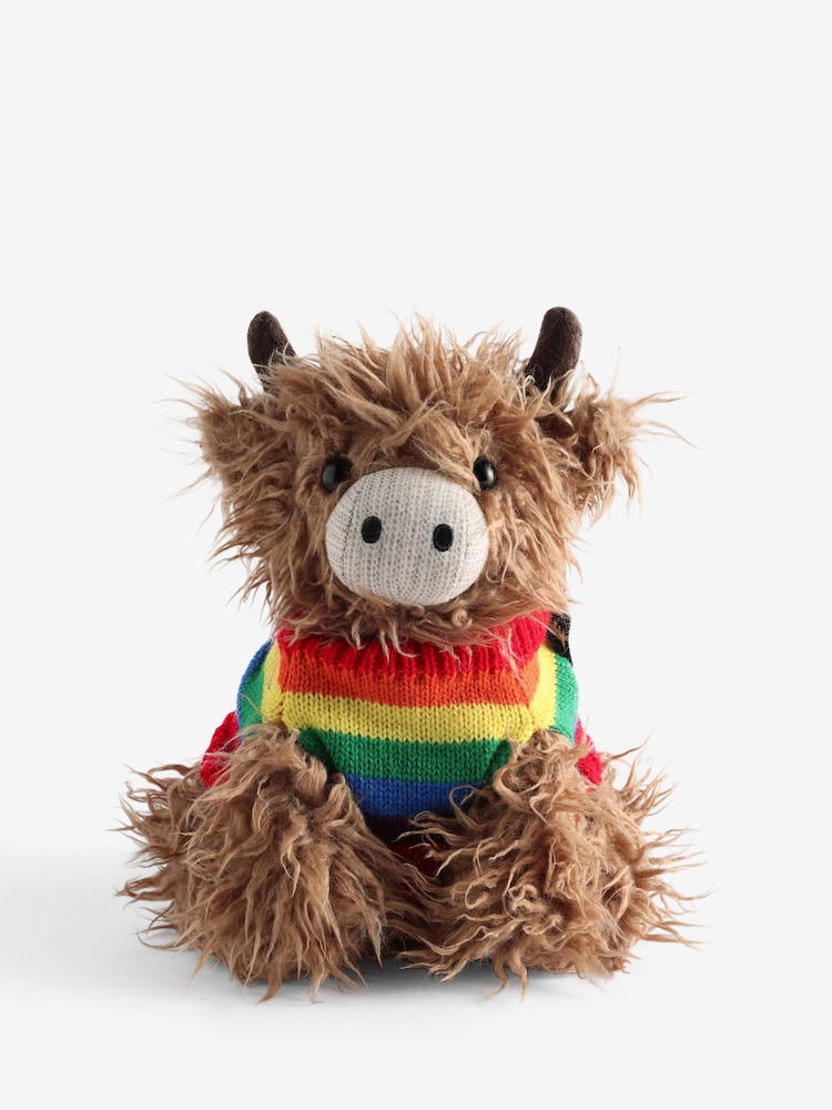 Multi Hamish The Highland Cow Pride Doorstop - Image 2 of 5