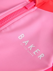 Baker by Ted Baker Pink Colour Block Rach 3 Piece Vest and Bikini Set - Image 5 of 7