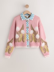 Pink Tulip Cardigan - Image 1 of 3