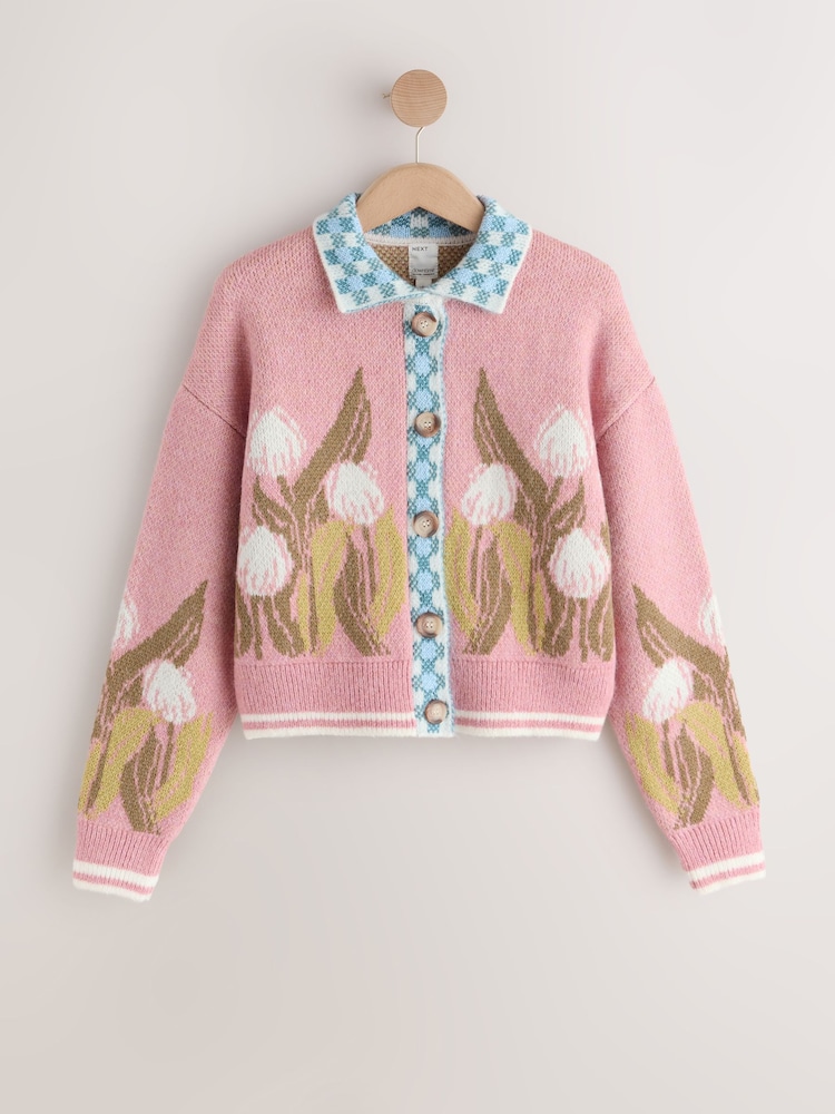 Pink Tulip Cardigan - Image 1 of 3