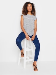 M&Co Animal Print Lace Insert Top - Bild 2 von 5