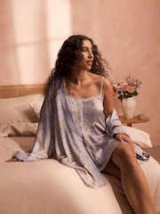 B by Ted Baker Lilac Palm Modal Woven Robe - Image 4 of 6