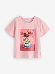 وردي - طقم بيجامة وتيشِرت مورد من الفيسكوز والقطن من B by Ted Baker - Image 7 of 12