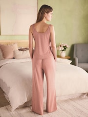 B by Ted Baker Pink Marl Viscose Blend Lounge Vest With Built in Shelf Support - Εικόνα 2 από 8