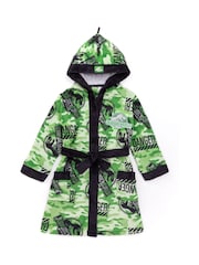 Vanilla Underground Green Jurassic World Bathrobe - Image 1 of 6