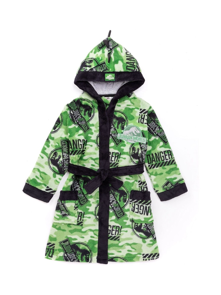 Vanilla Underground Green Jurassic World Bathrobe - Image 1 of 6