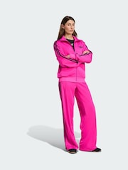 adidas Originals Pink Adicolor Classic Firebird Loose Track Tracksuit Bottoms - Image 1 of 5