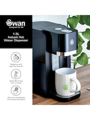 Swan Black 1.5L Instant Hot Water Dispenser - Image 2 of 7