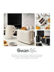 Swan Cream Wave 2-Slice Toaster - Image 5 of 7