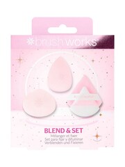 Brush Works Blend & Set Makeup Sponge & Puff Set (Worth £14) - Image 1 of 5