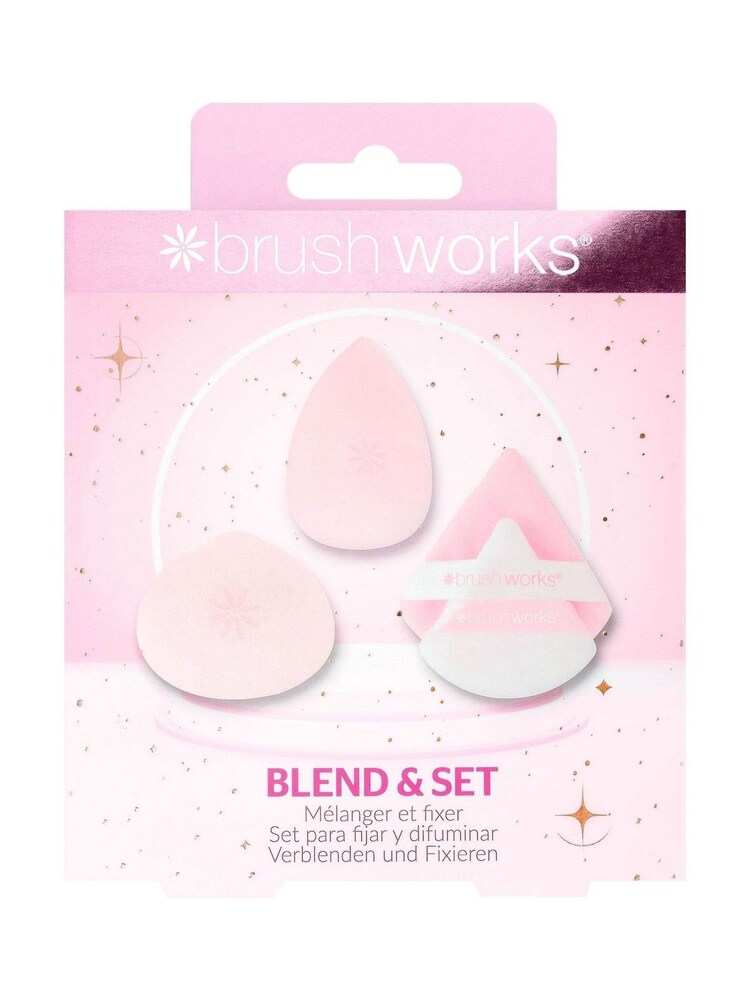 Brush Works Blend & Set Makeup Sponge & Puff Set (Worth £14) - Image 1 of 5