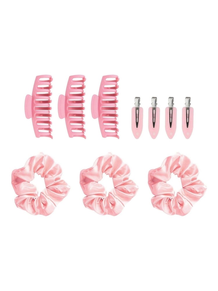 Brush Works Complete Pink Hair Clip & Scrunchie Gift Set (Worth £20) - Image 2 of 5 Brush Works Complete Pink Hair Clip & Scrunchie Gift Set (Worth £20) - Image 2 of 5