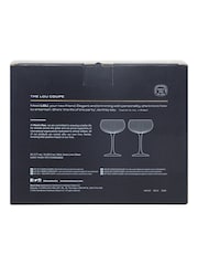 Here''s How Set of 2 Blue The Lou Coupe Glasses - Image 4 of 4
