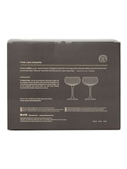 Here''s How Set of 2 Smoke The Lou Coupe Glasses - Image 4 of 4