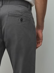 Dark Grey Skinny Fit Cotton Rich Stretch Chinos - Image 6 of 10