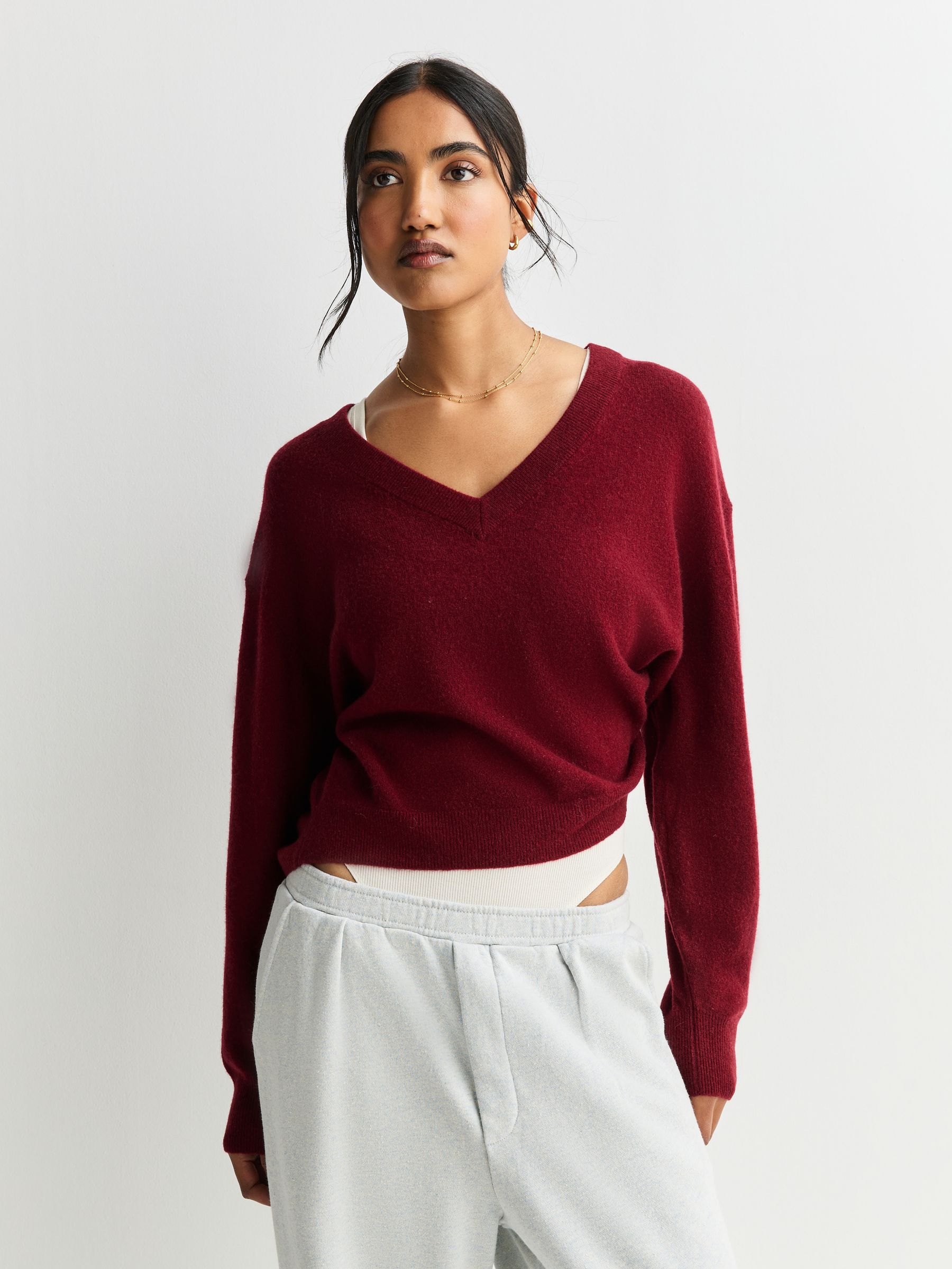 Buy American Vintage Red Raxow V-Neck Jumper from Next USA