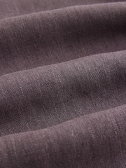 Mauve - Zožane hlače običajnega kroja - Signature 100% lanene nabrane chino hlače - Slika 11 iz 11