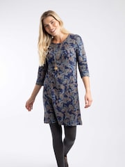 Weird Fish Starshine Printed Jersey Dress - Imagem 5 de 7