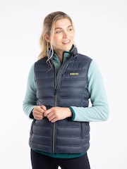 Weird Fish Blue Atissa Lightweight Padded Gilet - Image 1 of 7