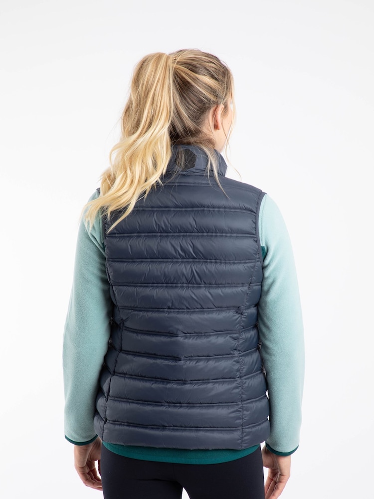 Weird Fish Blue Atissa Lightweight Padded Gilet - Image 2 of 7
