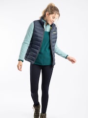 Weird Fish Blue Atissa Lightweight Padded Gilet - Image 3 of 7