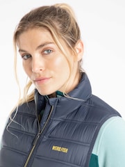 Weird Fish Blue Atissa Lightweight Padded Gilet - Image 5 of 7