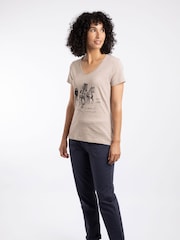 Weird Fish Cream Wild Ponies Front Print Graphic T-Shirt - Image 3 of 6