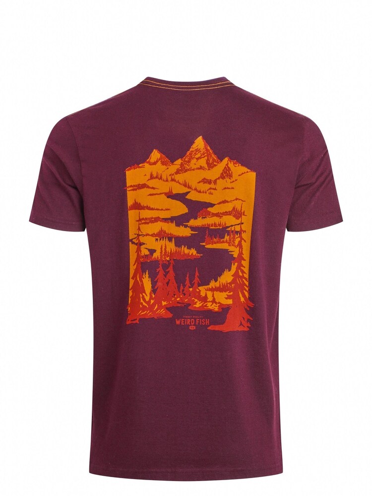 Weird Fish Purple Mountain Valley Back Print Graphic T-Shirt - Image 6 of 6 Weird Fish Purple Mountain Valley Back Print Graphic T-Shirt - Image 6 of 6
