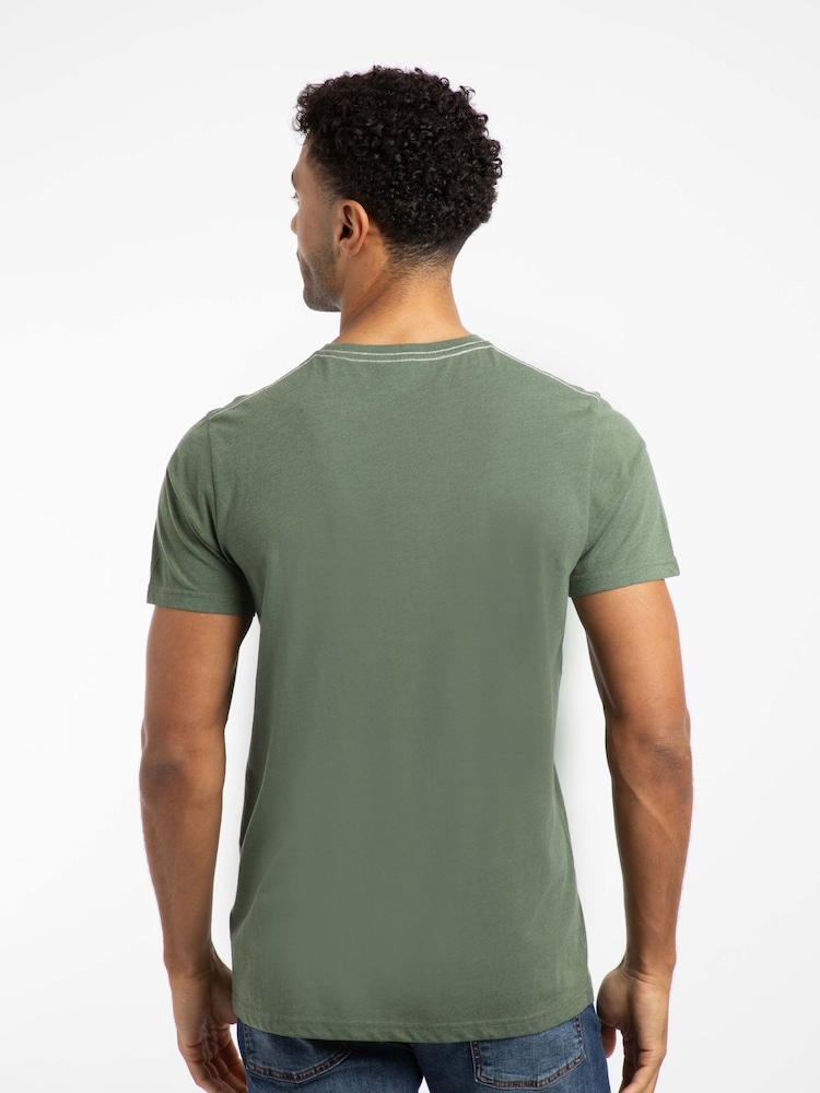 Weird Fish Green Double Fish Front Print Graphic T-Shirt - Image 2 of 6 Weird Fish Green Double Fish Front Print Graphic T-Shirt - Image 2 of 6