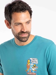 Weird Fish Blue Fawlty Trouters Back Print Artist T-Shirt - Image 4 of 6