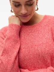 Suéter de punto abrigado con cuello redondo suave al tacto de VERO MODA - Imagen 1 de 3