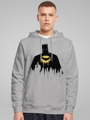 All + Every Grey Batman Gotham City Skyscraper Silhouette Hooded Sweatshirt - Image 1 of 4